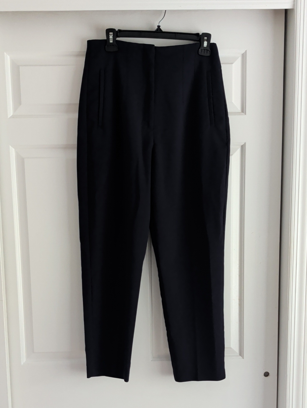 Zara Navy Blue Trouser Slim Ankle Dress Pants